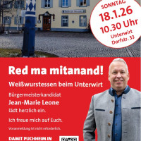 Plakat Red ma mitanand! 18.1.2026 Unterwirt